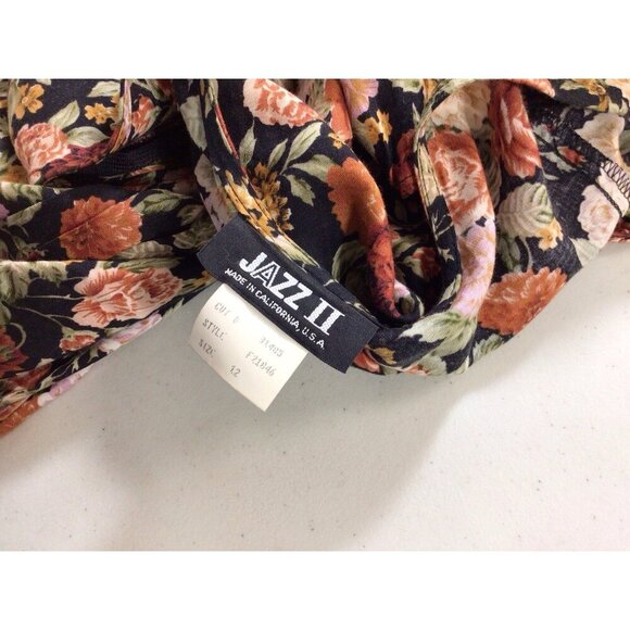 Jazz II Vintage Floral Dress Y2K Womens 12 - Picture 9 of 10